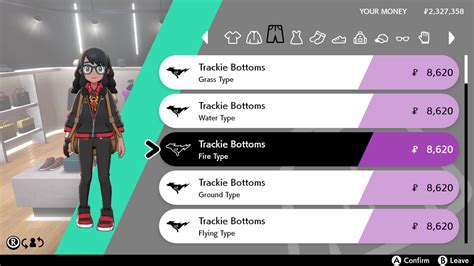 Pokemon Sword & Shield – Fire Type Design Clothes Location.